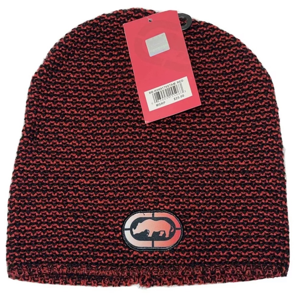 ECKO UNLTD BEANIE Men's Hat Red / Black - One Size